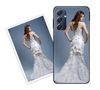 Sunrive Funda Personalizada Compatible con Samsung Galaxy M55 5G/C55, Carcasa Personalizable para tu móvil con Foto Imagen Frase o Texto-(PC Frontera+acrílico Posterior)