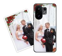 Sunrive Funda Personalizada Compatible con Vivo S30 Pro Mini/X200 FE 5G, Carcasa Personalizable para tu móvil con Foto Imagen Frase o Texto-(PC Frontera+acrílico Posterior)