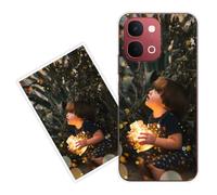 Sunrive Funda Personalizada Compatible con Vivo T5x, Silicona Flexible Transparente Carcasa Personalizable para tu móvil con Foto Imagen Frase o Texto