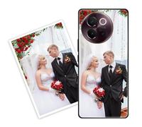 Sunrive Funda Personalizada Compatible con Vivo V50, Carcasa Personalizable para tu móvil con Foto Imagen Frase o Texto-(PC Fronter acrílico Posterior)