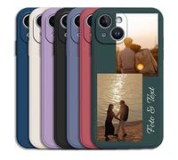 Sunrive Funda Personalizada Compatible con Vivo Y76 Y72 Y76s Y70 y55 y75 Y20i Y21 Y33s Y52s Y31s Y50 Y30 Y100 X100 X80 X70 X60 Pro Plus X21 X20,Carcasa con 2 Fotos Imagen Texto Case Cover