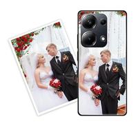 Sunrive Funda Personalizada Compatible con Xiaomi Poco M6 Pro 4G, Carcasa Personalizable para tu móvil con Foto Imagen Frase o Texto-(PC Frontera+acrílico Posterior)