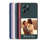Sunrive Funda Personalizada Compatible con Xiaomi Poco X5 Pro 5G,Carcasa con Foto Imagen Frase o Texto DIY Silicone Étui Housse Protecteur Souple Gel Case Cover +1X Correa Universal