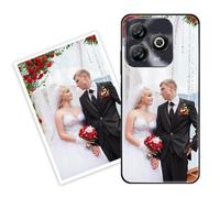 Sunrive Funda Personalizada Compatible con ZTE Blade A75 4G, Carcasa Personalizable para tu móvil con Foto Imagen Frase o Texto-(Silicone Frontera+acrílico Posterior)