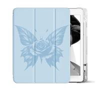 Sunrive Funda Tableta Compatible con Honor Magic Pad 2 12.3" 2024,Plegable Cover con Portalápiz,Cuero Protectiva Carcasa Auto-Reposo/Activación-Azul Claro