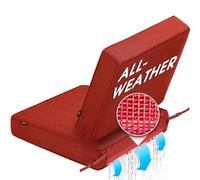 SUNROX FadeShield - Cojines de espuma DryFast para todo tipo de clima para muebles de patio al aire libre, resistente al agua, con drenaje de malla seca, cojín duradero de bajo mantenimiento, 23 x 26
