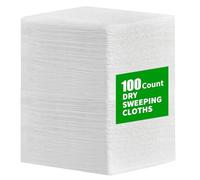 SUNRRA 100 paños de barrido en seco compatibles con Swiffer Sweeper Dry Sweeper, repuestos de plumero de fuerte adsorción compatible con Swiffer Sweeper, 11 x 8.6 pulgadas