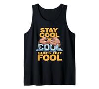 Sun's Out Fool Divertido Verano Culturismo Humor Camiseta sin Mangas