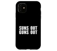 Suns Out Guns Out - Divertido culturista de entrenamiento Carcasa para iPhone 11