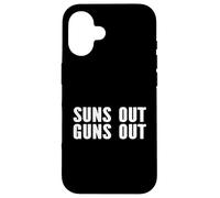 Suns Out Guns Out - Divertido culturista de entrenamiento Carcasa para iPhone 16