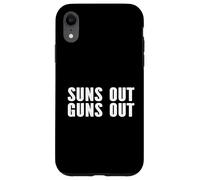 Suns Out Guns Out - Divertido culturista de entrenamiento Carcasa para iPhone XR