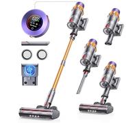 SunSare Aspirador inalámbrico potente 45 Kpa & 550 W, 60 Mins escoba eléctrica inalámbrica con carga de pared y función independiente, 7 en 1 Aspiradora inalámbrica para suelos/alfombras/casa X7A