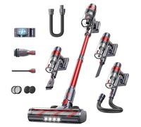 SunSare Aspiradora Sin Cable 550W/45KPA/60Min, Aspirador Potente Escoba Aspiradora con Pantalla Táctil Depósito Polvo 1,5L para Mascotas/Alfombras/Pelo/Suelos Duros