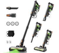 SunSare Aspiradora Sin Cable, 600W/50KPA/65Min (Eco), 1.8L Aspirador Sin Cable con Función de Aromaterapia, Pantalla LED inteligente, Función Antienredos para Pelo de Mascotas, Alfombras, Pisos, Coche
