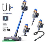 SunSare Aspiradora sin Cable 600W/50KPA/65Min(Eco), Escoba Aspiradora sin Cable Vertical Antienredos X13 con Auto Modo, Carga de Pared, Aromaterapia, Manguera de 1M, para Cabello/Alfombras/Pisos