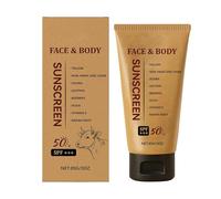 Sunscreen Cream - Natural 85g | SPF50 Body Sunscreen Moisturizer, Non-Greasy UV Protection Cream | Sensitive Skin Sunblock For Outdoor Travel Beach Camping Sports Daily Use For Men Women