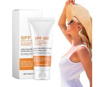 Sunscreen Lotion - SPF100 Sun Block Cream, 78g Non-Greasy Broad Spectrum Protector, Waterproof Anti-Aging Formula | For Face Body Arms Thighs Travel Daily Use All Skin Types