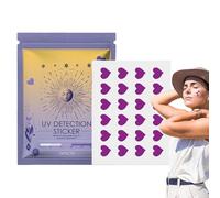 Sunscreen Paratch, 4 g Heart Shape Sun Blocking Parches, Impermeables Body Decals,)24 Pieces) Hot Weather Protection, Portable Outdoor Sports Sunblock For All-Day Coverage, 3,94 x 5,91 pulgadas