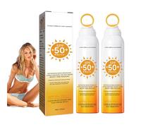 Sunscreen Spray SPF50+ Gentle for Outdoor, Beach & Sport Water Resistant, Quick Drying & Non Greasy Face & Body Protection (2 unidades)