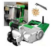 Sunseota Electric Wall Chaser Upgraded 25mm+35mm Blades 1 Time Molding Wall Groove Cutting Machine No Dust Operation Wall Slotting Machine Cement Sand Brick Cutter Carry Box Green-220V
