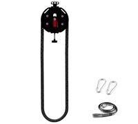 Sunseota Endless Rope Trainer, Q Rope Endless Rope Trainer, Sistemas di Pulegge A Cavo, con Resistenza Regolabile, per Allenamento Completo del Corpo E Allenamento Della Forza Red