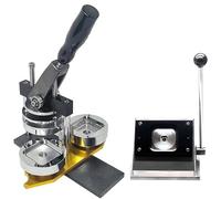 Sunseota Kit de máquina para Hacer imanes Cuadrados de 5 x 5 cm, máquina para Hacer Pegatinas de refrigerador con Foto DIY de 50 x 50 mm, con Prensa, Cortador de Papel y 100 consumibles.