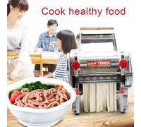 Sunseota Máquina eléctrica para Hacer Pasta Comercial, máquina automática para Hacer Fideos, Prensa de Rodillos, Rodillo de Masa para panadería, con Cuchilla de 2 mm/6 mm, para linguini y lasaña 240