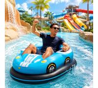 Sunseota Sillón Flotante Hinchable Motorizado, Flotador Eléctrico Recargable para Adultos con Velocidad de 2-4 km/h, Autonomía de 40-60 Minutos y PVC Grueso de 0,4 mm Blue-1battery