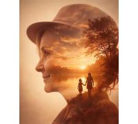 Sunset 300 Piece Jigsaw Puzzles for Adults, Colourful, Challenging & Brainteasing Adult Puzzles 300 Pieces Woman Memories, Fun jigsaws for The Whole Family 16x11 Inch