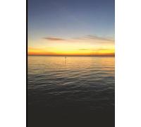 Sunset Across the Beach Daily Journal: 7x10 120 page lined pages