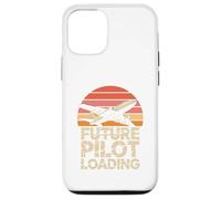 Sunset Airplane Futuro Piloto Cargando Aviación Carcasa para iPhone 12/12 Pro