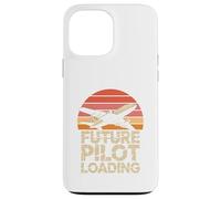 Sunset Airplane Futuro Piloto Cargando Aviación Carcasa para iPhone 13 Pro MAX