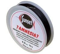 Sunset Amnesia - Sedal monofilamento sin memoria, negro, negro