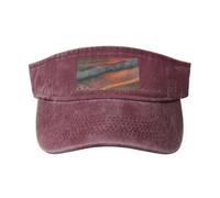 Sunset at The Beach - Gorra de protección solar transpirable para mujer, para golf, tenis, correr, uso diario, rosso, Talla única