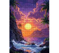 Sunset Beach Puzzle 6000 Piezas, Rompecabezas Adultos Puzzle, Desafiante Puzzles de Decoración Juego de, Entretenimiento Juego Educativo para Toda la Familia, para Regalo Decoración DX0YL7-786