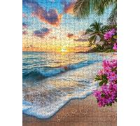 Sunset Beach Puzzle 6000 Piezas, Rompecabezas Adultos Puzzle, Desafiante Puzzles de Decoración Juego de, Entretenimiento Juego Educativo para Toda la Familia, para Regalo Decoración DX0YL7-604