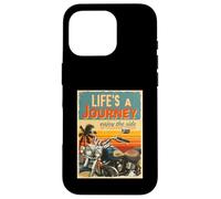 Sunset Biker Lifes Un Viaje Disfruta del Paseo Amante De La Motocicleta Carcasa para iPhone 16 Pro