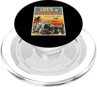 Sunset Biker Lifes Un Viaje Disfruta del Paseo Amante De La Motocicleta PopSockets PopGrip para MagSafe