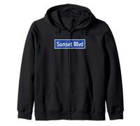 Sunset Blvd Los Ángeles Firma Hollywood Echo Park Lake Stars Sudadera con Capucha