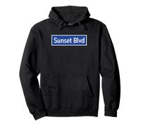Sunset Blvd Los Ángeles Firma Hollywood Echo Park Lake Stars Sudadera con Capucha
