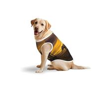 Sunset - Camiseta casual sin mangas para padres e hijos, elefante, chaleco para perro, ropa de algodón suave para mascotas, camiseta transpirable para perros grandes (3xl-5XL)