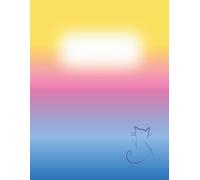 Sunset Cat Wide Ruled Composition Notebook - 8.5 x 11, 120 Pages: Gradient Sunset Cat Cover for Writing, Journaling, and School Notes