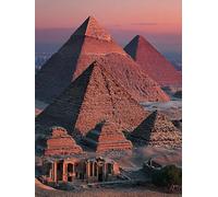 Sunset Diamond Painting, 5D Diamond Painting Adultos PiráMide, DIY Kit Manualidades Adultos, 5D Punto de Cruz Cuadro Diamante, DIY Pintura de Diamante Kits, Home Decoration, Regalo, 30x40cm K-2891