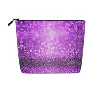 Sunset Dolphins (1) Bolsa de cosméticos estampada para mujer, bolsa de aseo de una sola capa, adecuada para almacenamiento diario, viajes y viajes de negocios., Morado brillante, Talla única