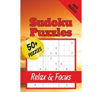 Sunset Easy Sudoku Puzzle Book: Sudoku Puzzles for anyone | Help Relax and Focus, and Sharpen the Mind | 6x9 Inches, 110 Pages | 50+ Puzzles | ... | Great Gift or Holiday Leisure Activity