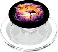 Sunset Flamingo Colores Vibrantes Relajación Vibes PopSockets PopGrip para MagSafe