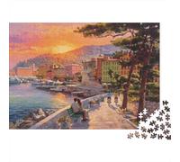 Sunset Forest Path Puzzles 1000P Material Reciclado Autumn Vibes Puzzle for Chico & Chica Divertido Present & Activity for Home Ideal for Boy & Girl‘s Birthday Gift 70x50cm/1000Ps