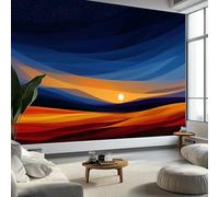 Sunset Hill - Papel pintado de paisaje natural, 400 x 280 cm, murales de pared multicolor para dormitorios, sala de estar, guardería, mural de pared Art Deco - Papel pintado fotográfico decorativo