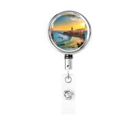 Sunset in Barcelona - Soporte retráctil de metal resistente