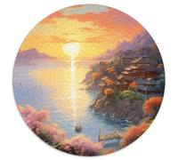Sunset Over The Harbour Puzzles Imposible,desafío for Adults Juego Educativo 1000 Piezas Obra De Arte De Juego De para Adultos, Regalos A Partir De 14 Años 1000pcs (67.5x67.5cm)